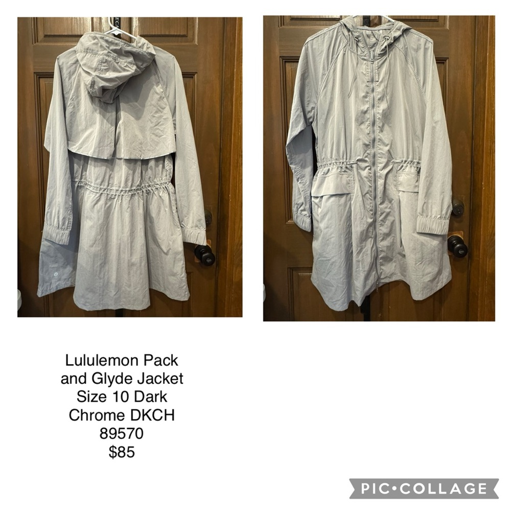 Lululemon Pack and Glyde Jacket 
Size 10 
Chrome - Picture 3 of 3
